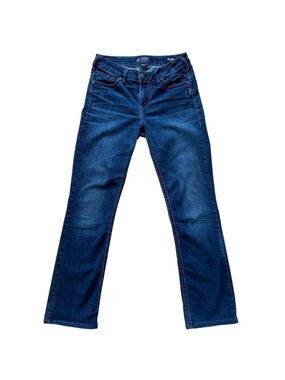 Silver Suki High slim boot jeans stretch blue denim contrasting stitches size 29